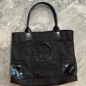 Tory Burch small Ella paten tote bag, very good condition.